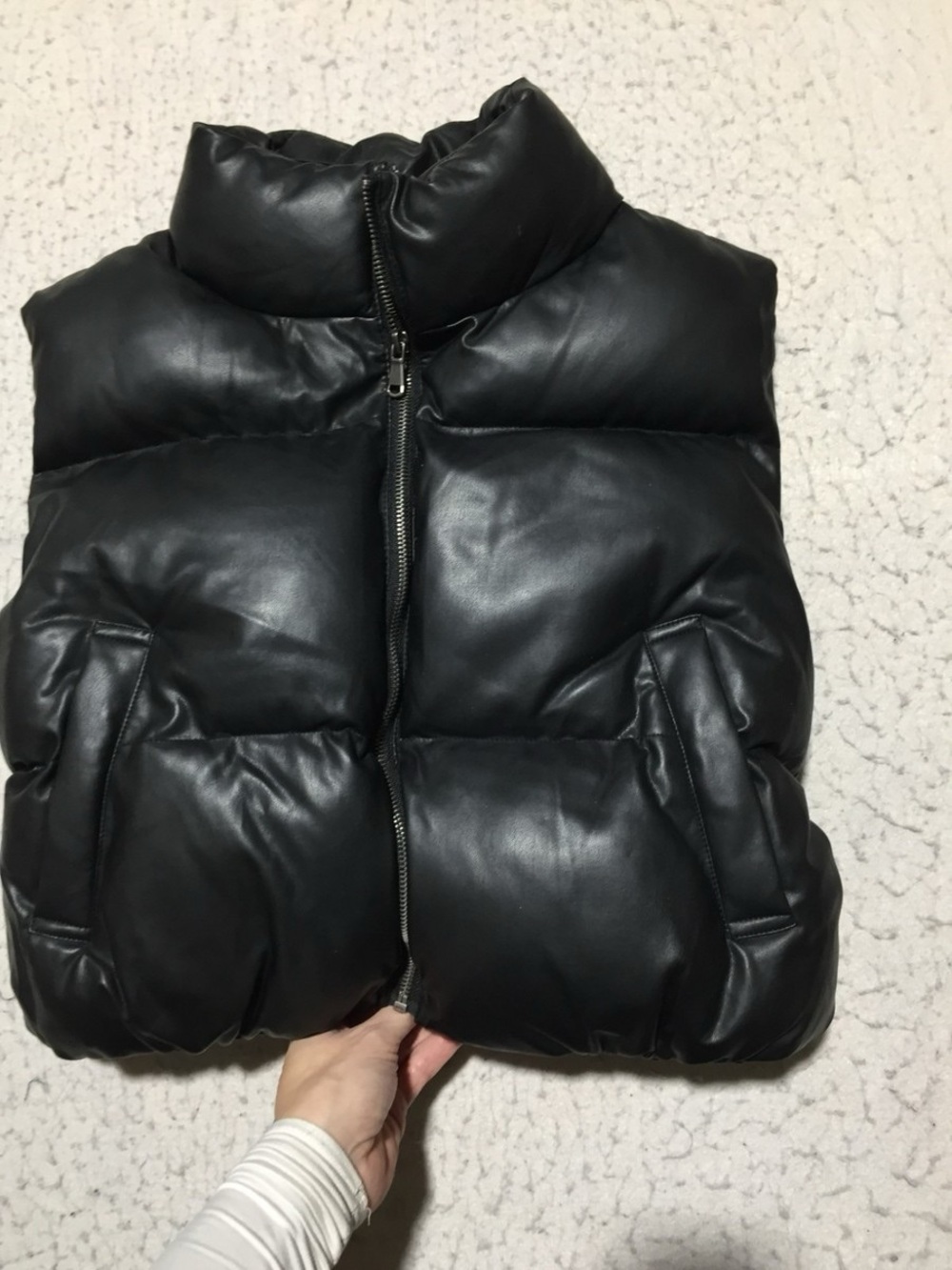 Double Zero Black Puffer Vest - Women's Sleeveless Jacket